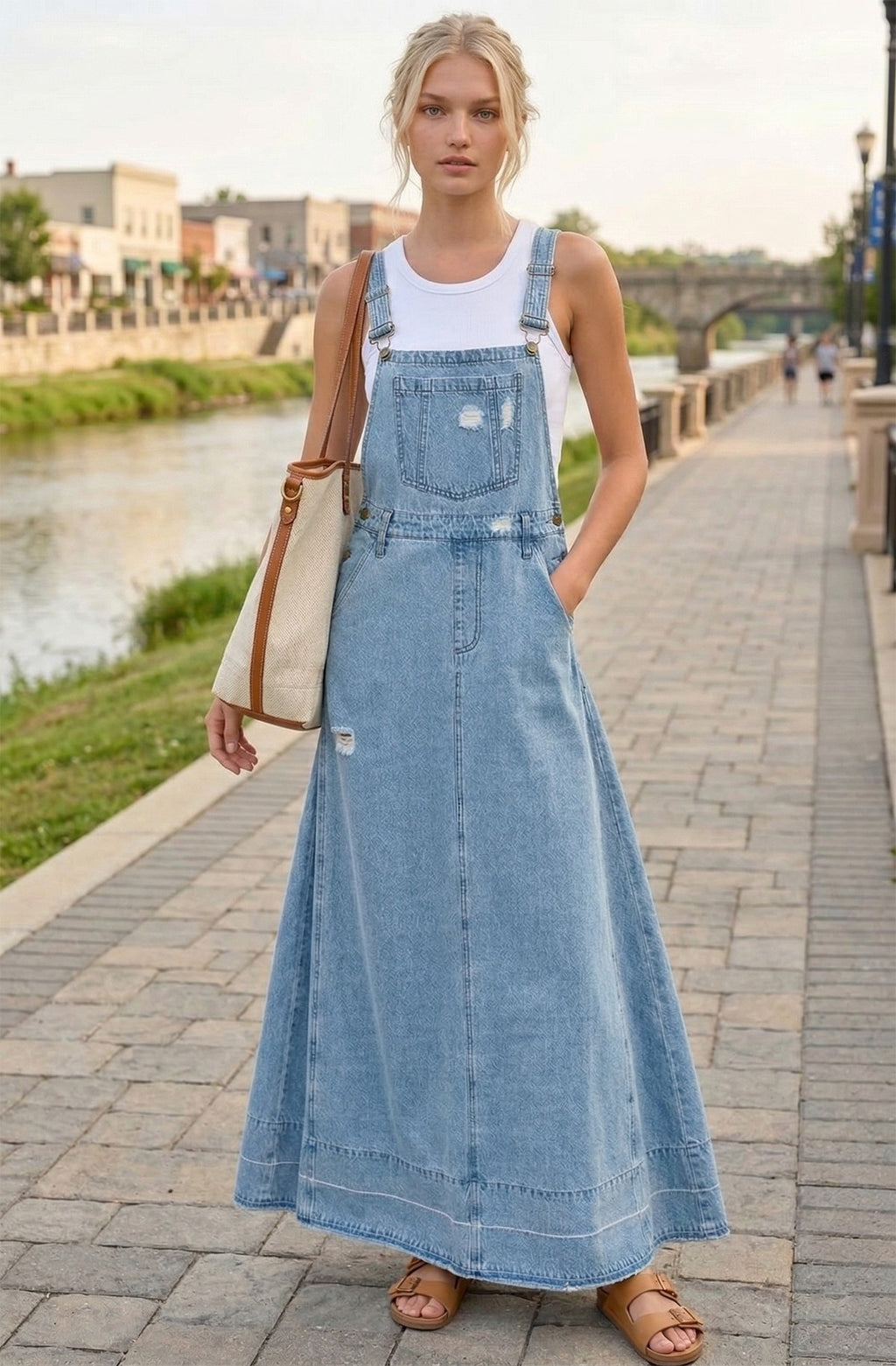 white christmas dresses Agnes Denim Overall Dress – Pretty Little Distraction Boutique