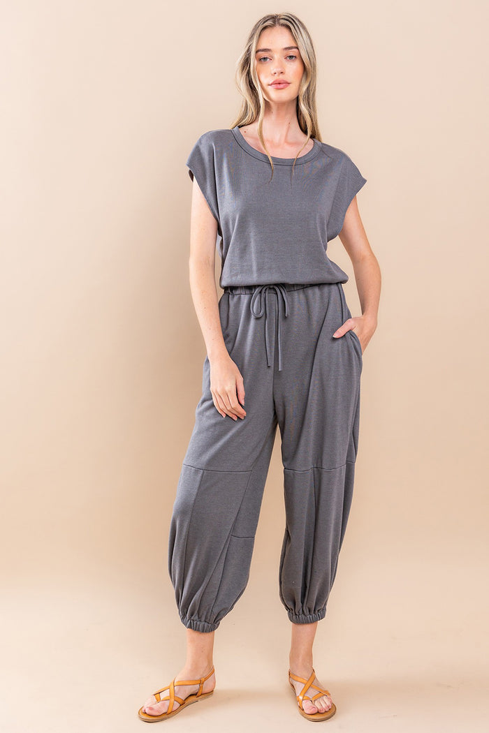 RELAXED ONESIE FRENCH TERRY JUMPSUIT W4431RA
