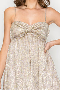 RIBBON BOW FRONT DETAIL MINI DRESS W3228DA