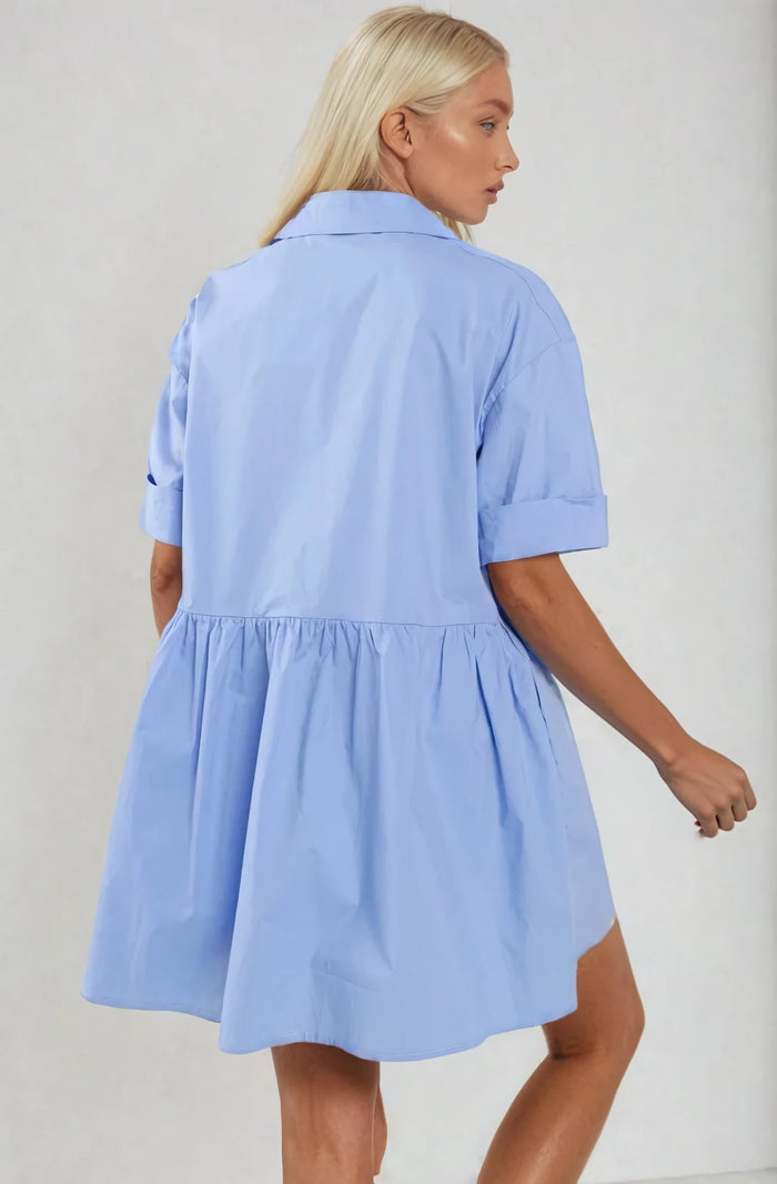 POPLIN BABYDOLL DRESS W3334DIA