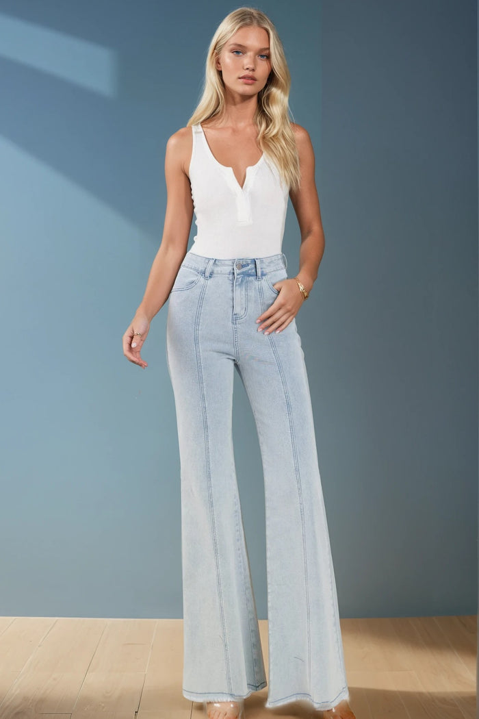 WIDE LEG PALAZZO FIT JEANS W2472PIA
