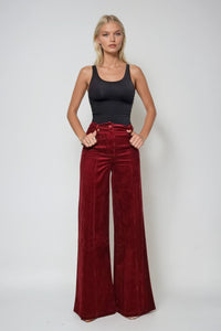 CORDUROY WIDE LEG PANTS W2472PID