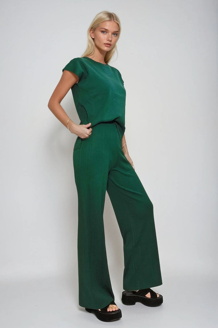 SOFT KNIT PANTS AND TOP SET W7010CIA