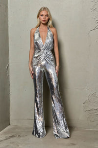 PREMIUM SEQUIN HALTER JUMPSUIT W4465RIA