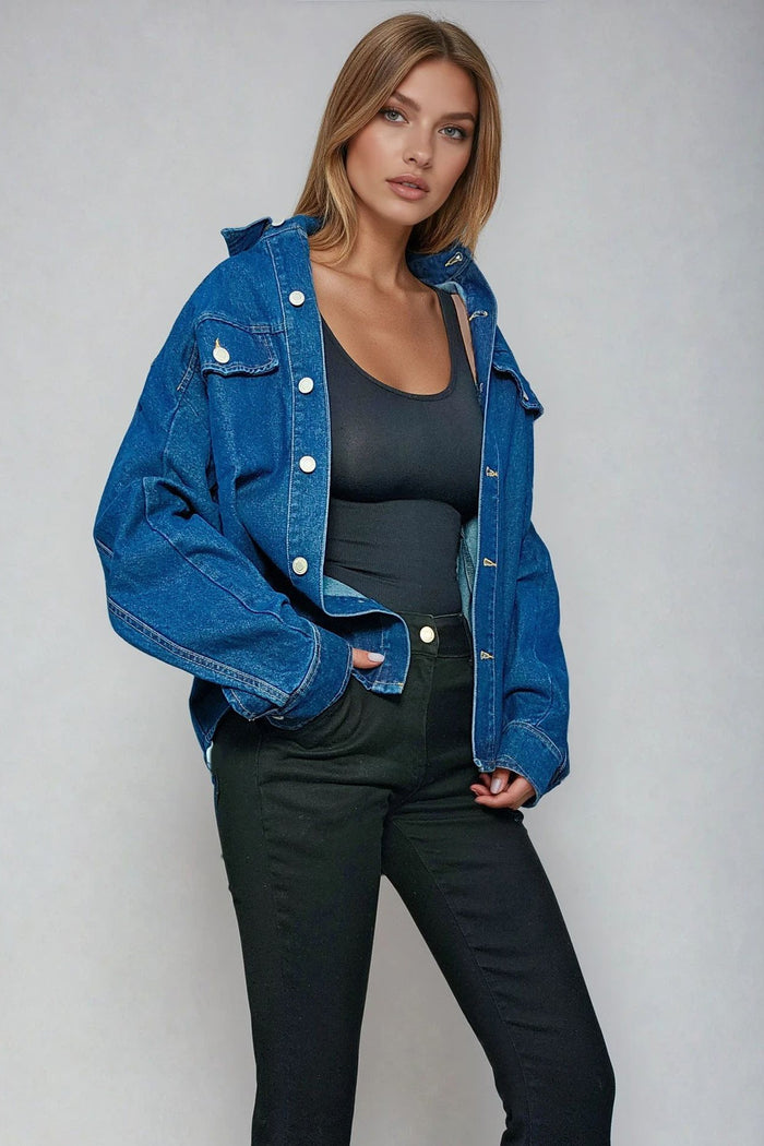 OVERSIZED DENIM SHIRTING W1530TIA