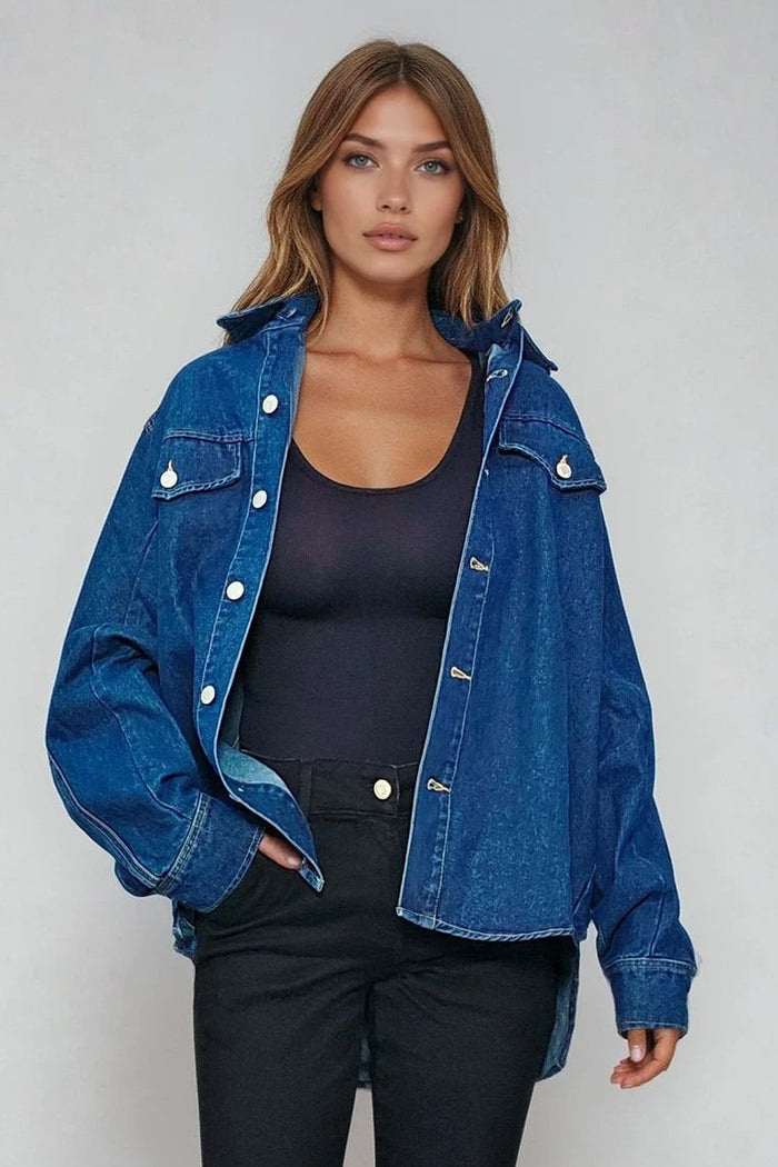 OVERSIZED DENIM SHIRTING W1530TIA