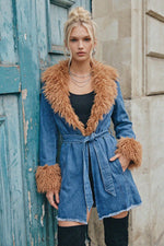 DENIM/TAN
