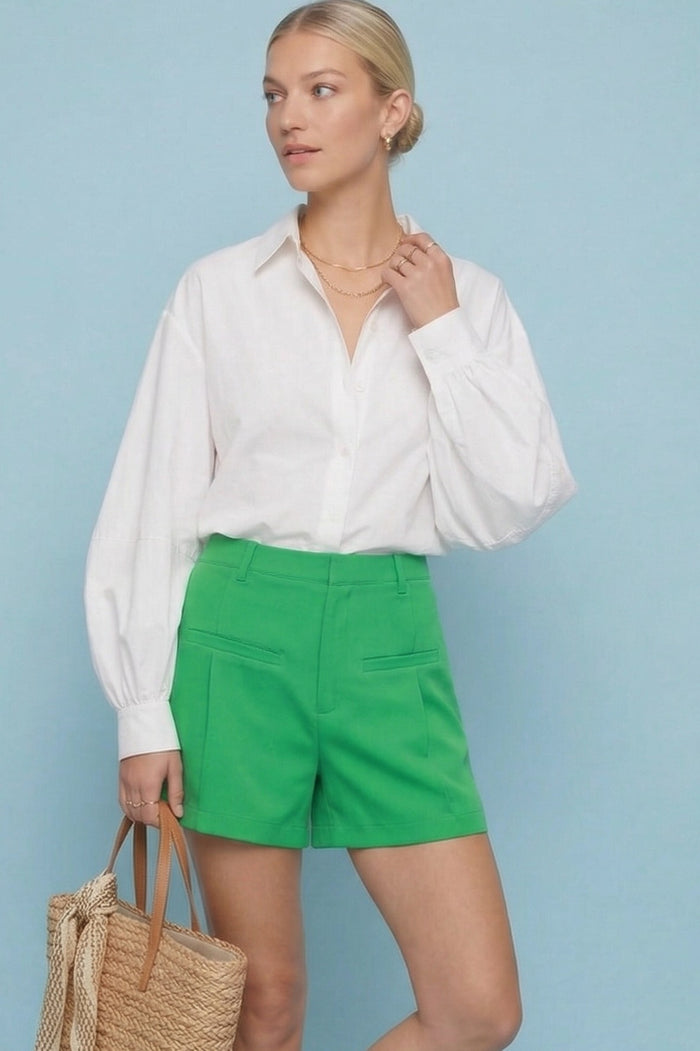 STRUCTURED DRESS SHORTS W2449PIA