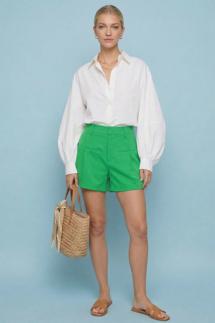 STRUCTURED DRESS SHORTS W2449PIA