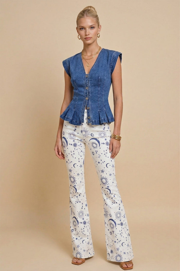 SUN AND STARS BELLBOTTOM JEANS W2351PIA