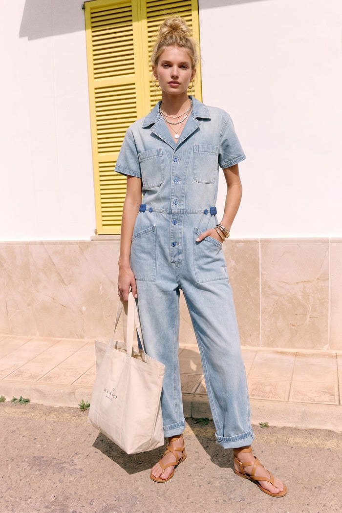 RIGID DENIM UTILITY JUMPSUIT W4312RIA