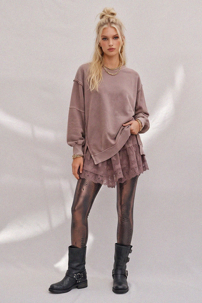 FAUX LEATHER ANIMAL PRINT LEGGINGS W2423PC