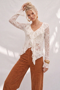 CORDUROY WIDE LEG PANTS W2472PID
