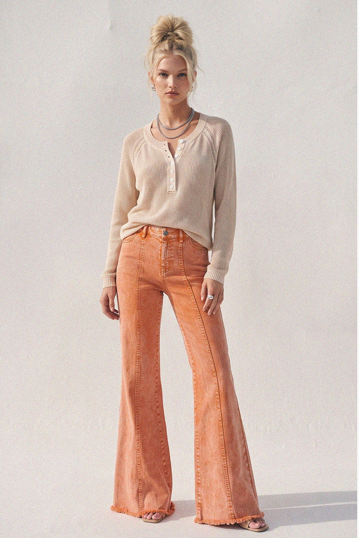 WIDE LEG PALAZZO FIT JEANS W2472PIB