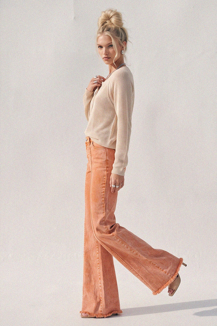 WIDE LEG PALAZZO FIT JEANS W2472PIB