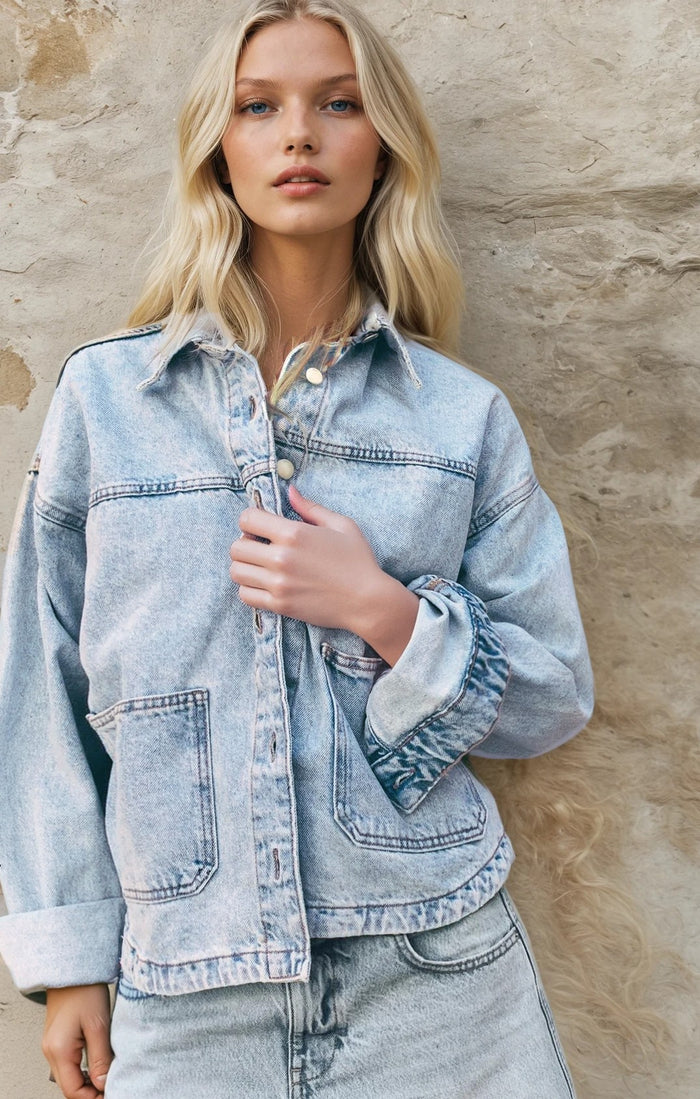 SHORT LENGTH DENIM JACKET W6164JIA