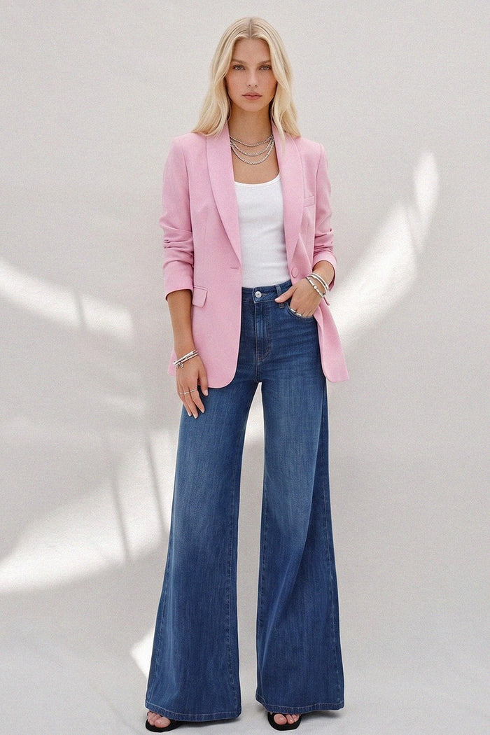 STRUCTURED MIDLINE SINGLEBREAST BLAZER W6454JIA