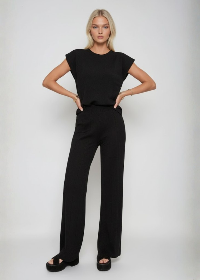 SOFT KNIT PANTS AND TOP SET W7010CIA