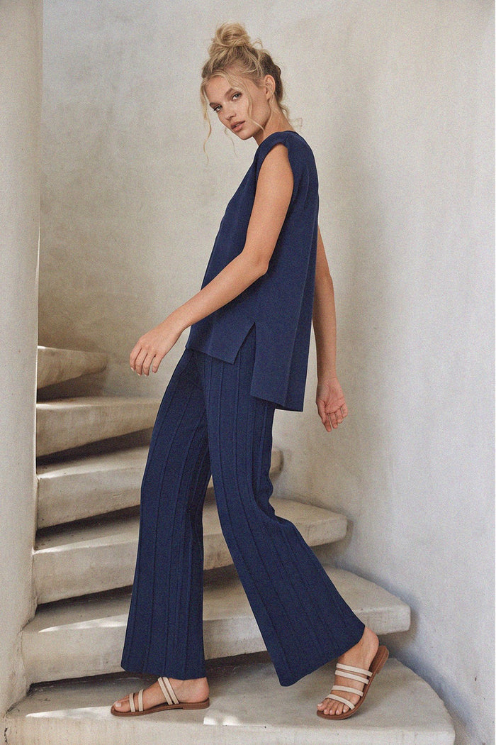 SOFT KNIT PANTS AND TOP SET W7010CIA